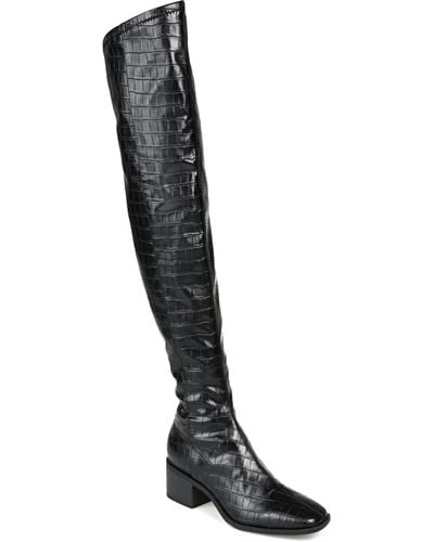 Journee Collection Mariana Extra Wide Calf Boots - Black