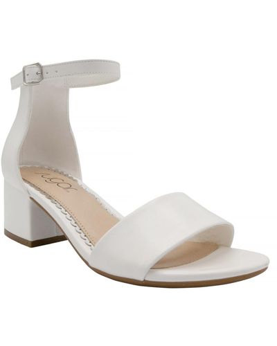 Sugar Noelle Low Dress Sandals - White