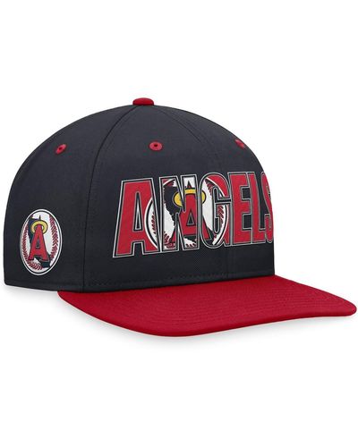 Nike California Angels Cooperstown Collection Pro Snapback Hat - Red