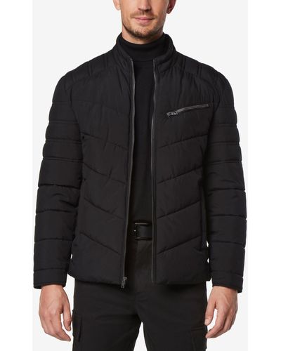 Marc New York Winslow Stretch Packable Puffer Jacket - Black