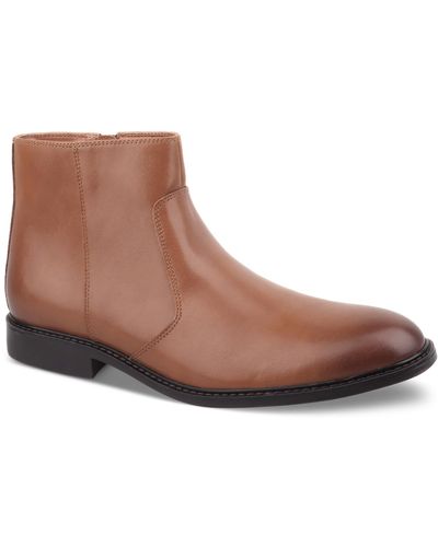 Alfani Liam Side-zip Boots - Brown