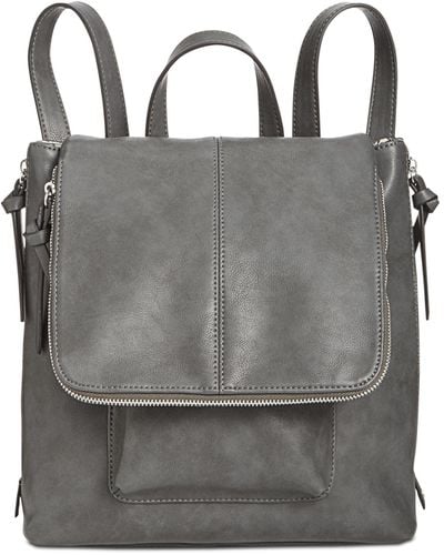 I.N.C. International Concepts Karissaa Faux Leather Small Backpack, Created for Macy's - Black Glaze