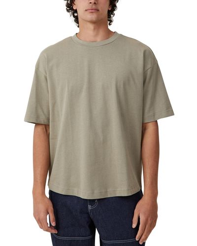 Cotton On Box Fit Scooped Hem T-shirt - Gray