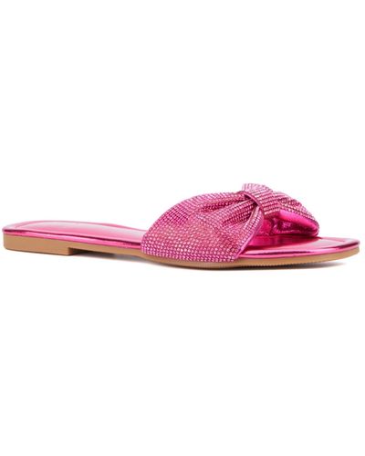 New York & Company Karli Flat Sandal - Pink