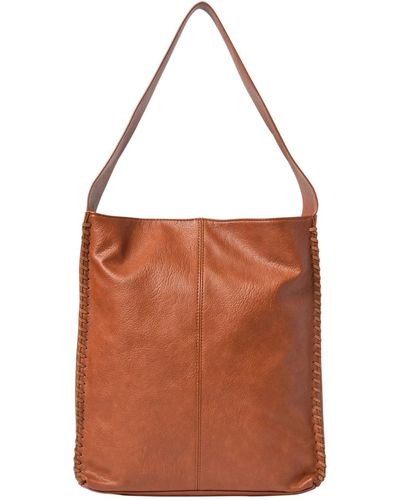 Urban Originals Knowing Faux Leather Hobo Bag - Brown
