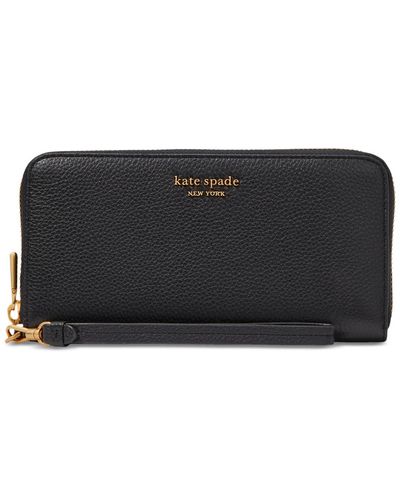 Kate Spade Ava Leather Wristlet - Black