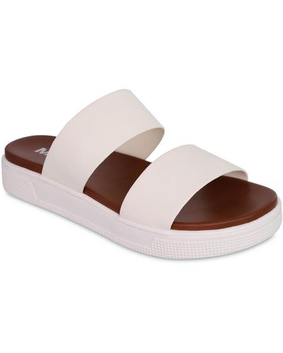 MIA Saige Slip-on Sandals - Brown