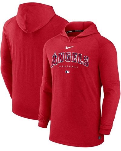 Nike Arizona Diamondbacks Authentic Collection Early Work Tri-blend Performance Pullover Hoodie - Red