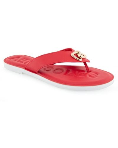 Aerosoles Galen Flip Flop Sandals - Red