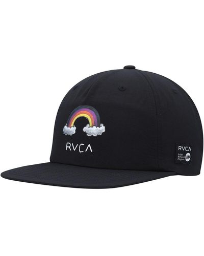 RVCA Rainbow Connection Snapback Hat - Blue