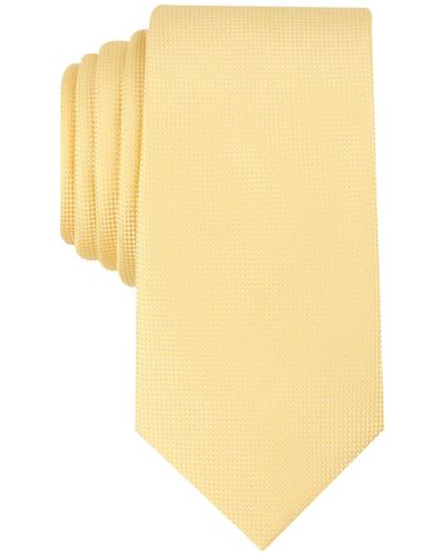 Perry Ellis Oxford Solid Tie - Yellow