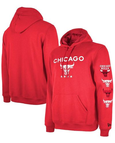 KTZ Chicago Bulls 2023/24 City Edition Pullover Hoodie - Red