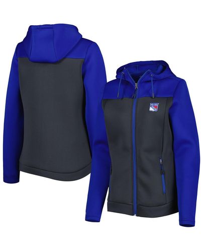 Antigua / New York Rangers Protect Full-zip Jacket - Blue