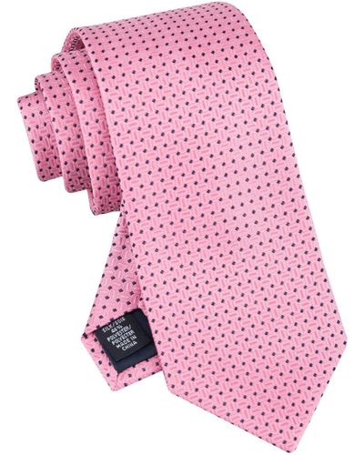 Tommy Hilfiger Natte Grid Tie - Pink