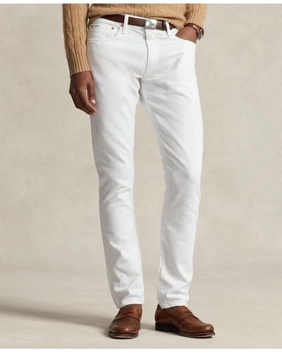 Polo Ralph Lauren Sullivan Slim Garment-dyed Jeans - White