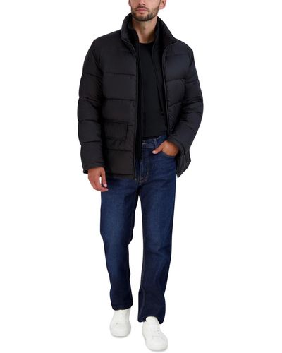 Cole Haan Stand Collar Puffer Jacket - Black
