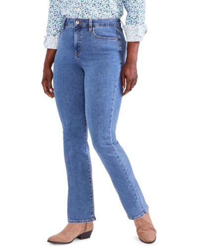 Style & Co. High Rise Straight-leg Jeans - White