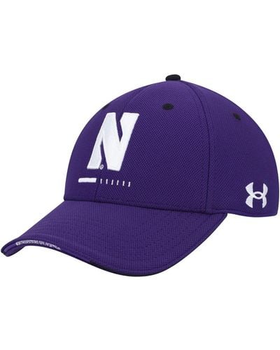 Under Armour Northwestern Wildcats Blitzing Accent Performance Flex Hat - Purple