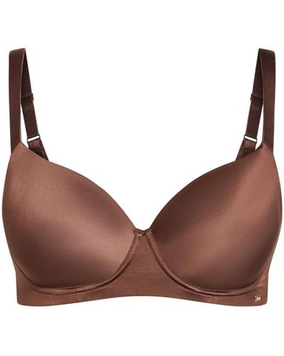 City Chic Plus Size Smooth & Chic T-shirt Bra - Brown