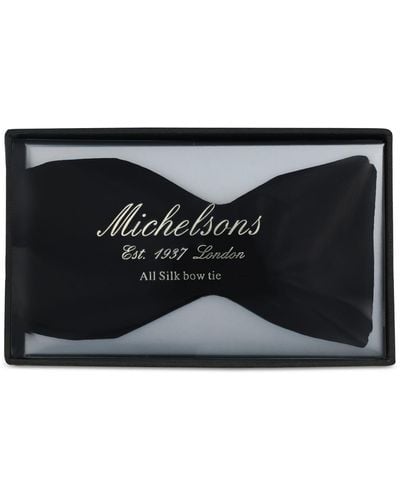 Michelsons Of London Tie, To-tie Bowtie - Black