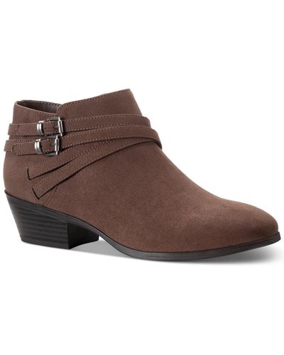 Style & Co. Willoww Booties - Brown