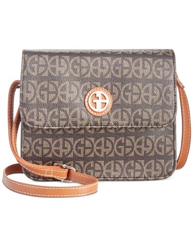 Giani Bernini Block Signature Crossbody Organizer - Gray