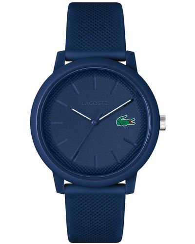 Lacoste L.12.12 Silicone Strap Watch 42mm - Blue