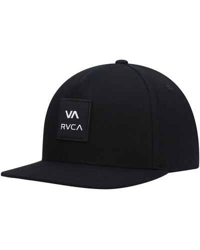 RVCA Square Snapback Hat - Black
