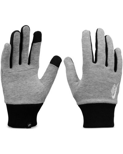 Nike Big Kids Club Fleece 2.0 Tech-touch Gloves - Gray