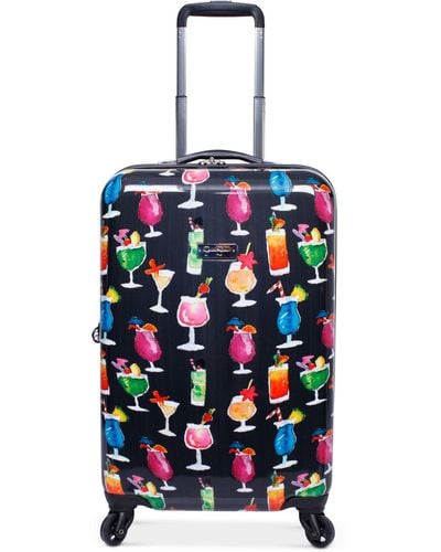 Jessica Simpson Bottoms Up 20" Carry-on Spinner Suitcase - Black