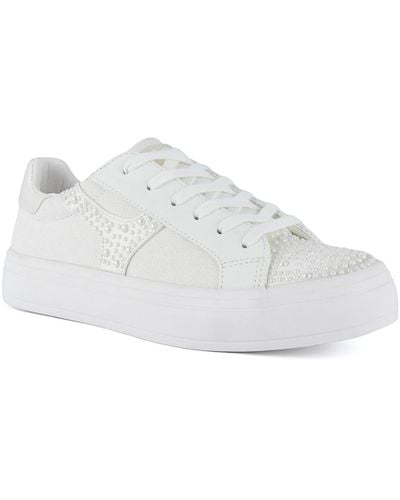 Sugar Stallion Lace-up Sneakers - White