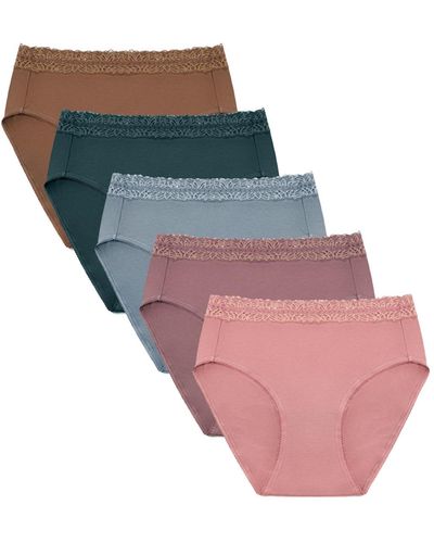 Kindred Bravely Maternity High-waisted Postpartum Recovery Panties (5 Pack) - Multicolor