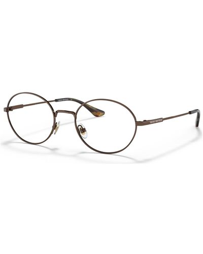 Brooks Brothers Oval Eyeglasses - Metallic