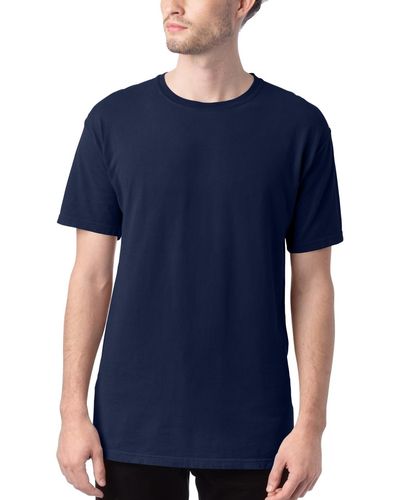 Hanes Garment Dyed Cotton T-shirt - Blue
