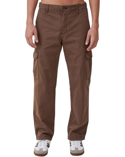 Cotton On Tactical Cargo Pants - Brown