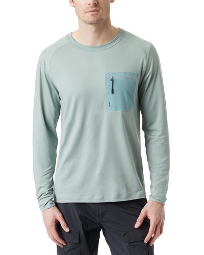 BASS OUTDOOR Long-sleeve Utili-tee T-shirt - Blue