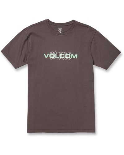 Volcom Cover Up Short Sleeve T-shirt - Brown