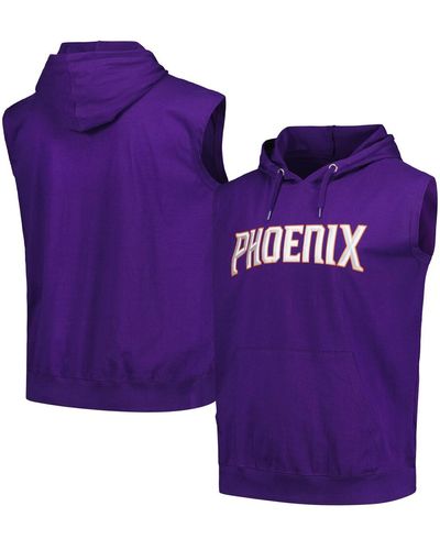 Fanatics Phoenix Suns Jersey Muscle Pullover Hoodie - Purple