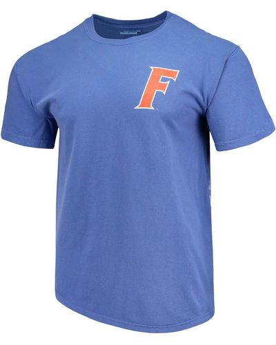 Image One Florida Gators Baseball Flag Comfort Colors T-shirt - Blue