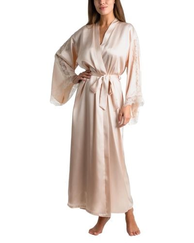 Linea Donatella Luxe Brides Blush Lingerie Long Robe - White