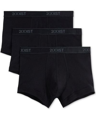 2xist 2(x)ist Essential No-show Trunks 3-pack - Gray
