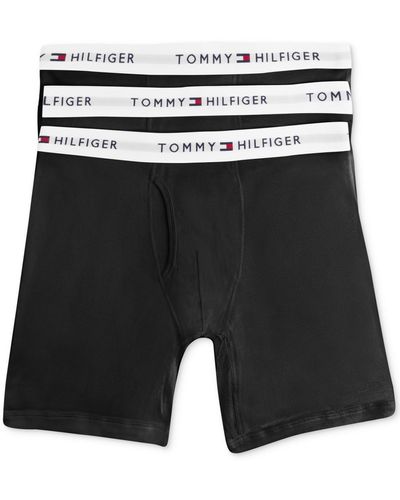 Tommy Hilfiger 3-pk. Classic Cotton Boxer Briefs - Black
