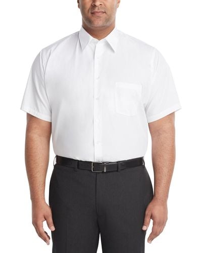 Van Heusen Big & Tall Poplin Dress Shirt - White