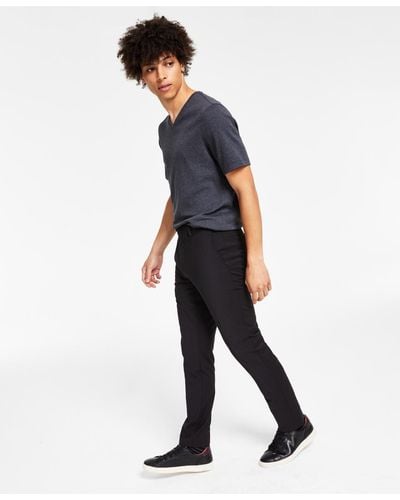 Calvin Klein Skinny-fit Infinite Stretch Suit Pants - Black