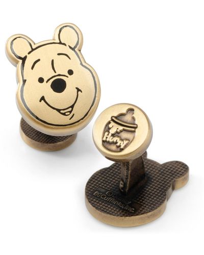 Disney Winnie The Pooh Face Cufflinks - Metallic