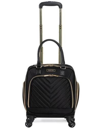 Kenneth Cole 17" Softside Chevron 4-wheel Spinner Carry-on Underseater - Black