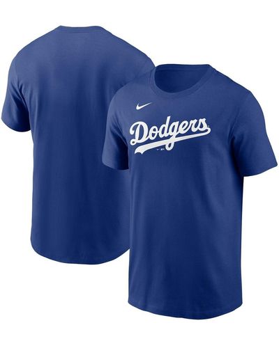 Nike Los Angeles Dodgers Fuse Wordmark T-shirt - Blue