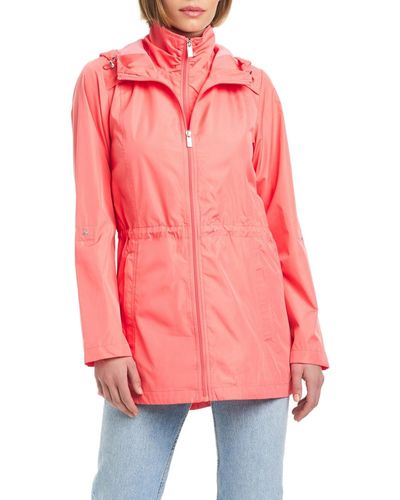 Jones New York Lightweight Packable Water-resistant Jacket - Pink