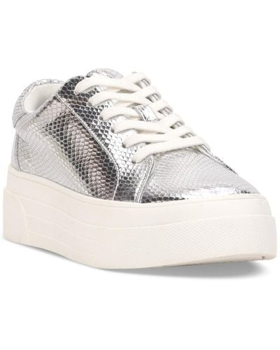 Jessica Simpson Caitrona Lace Up Platform Sneakers - White