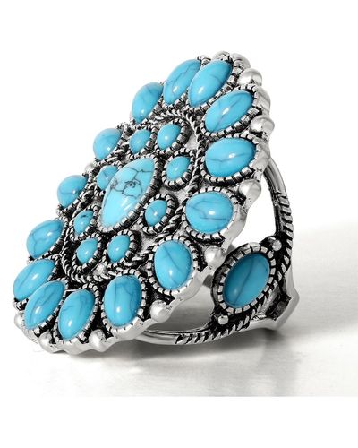 Jessica Simpson Turquoise Stone Ring - Blue